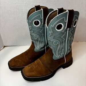 Lady Rebel™ by Durango® Women's 6 M Powder n' Lace Saddle Western Boot Cowgirl